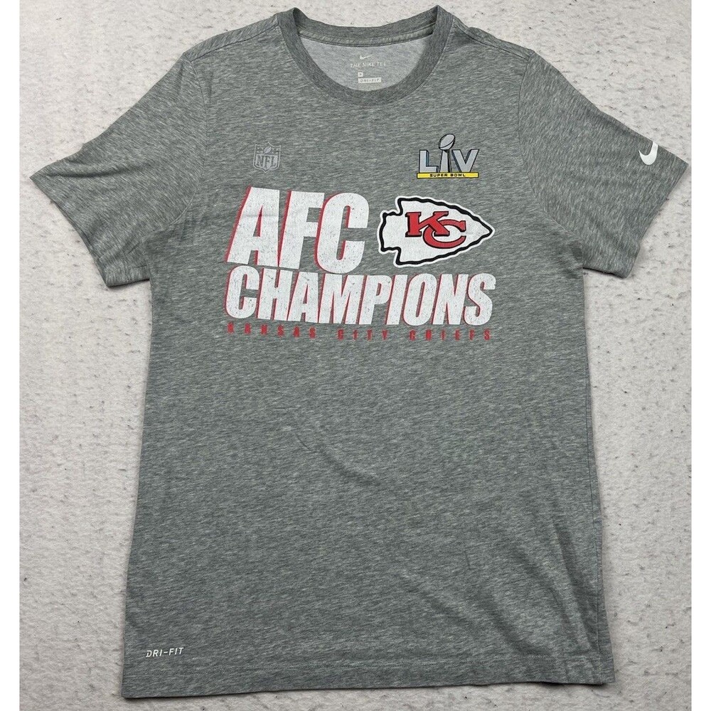 Nike Kansas City Chiefs Men’s Medium NFL Super Bowl LIV AFC Champions T-Shirt